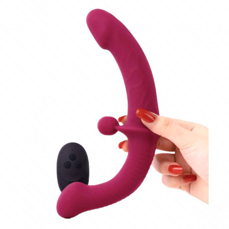 Dương vật giả 2 đầu rung điều khiển từ xa